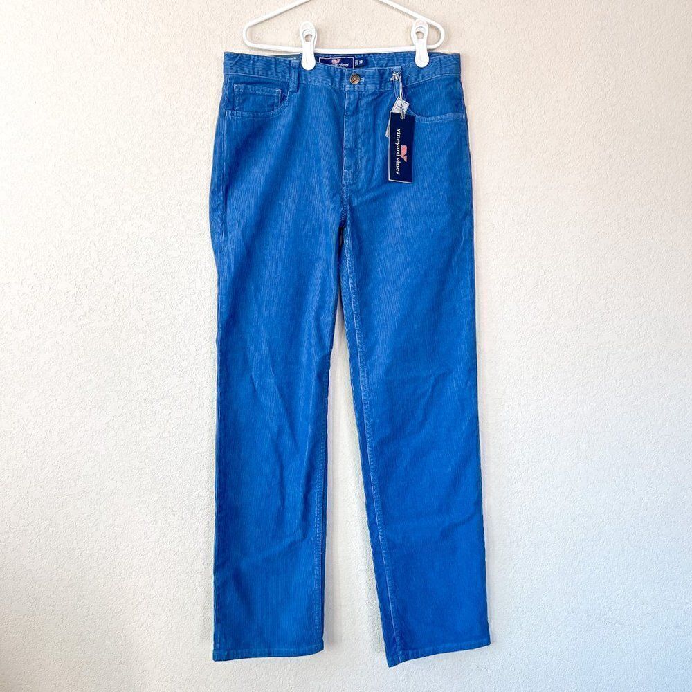 NWT! Vineyard Vines Girls Blue Corduroy Pants, Size 16
